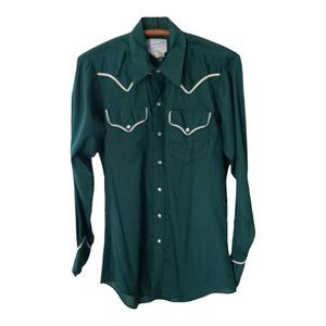 Vintage 70's Cowboy Shirt Cowgirl Rockmount Ranch Wear Unisex  M